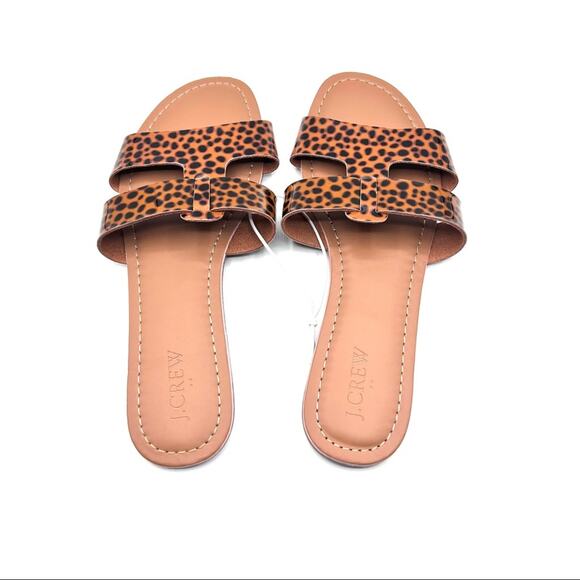 J.Crew Womens Animal Print Sandal Slide Sz 8 - Picture 3 of 8